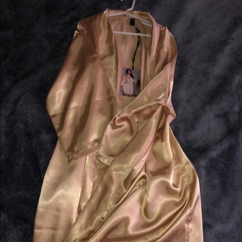 Satin robe set